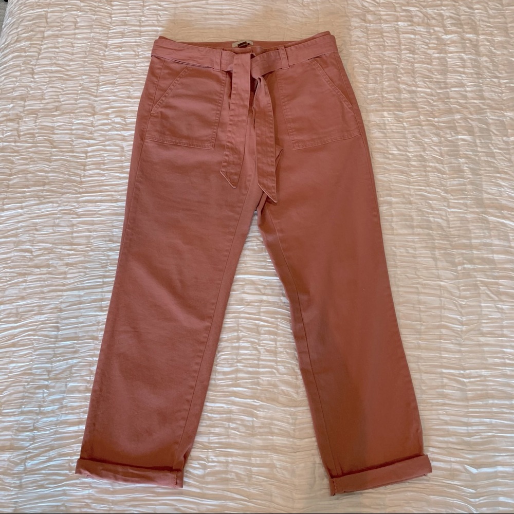 Loft - Washed Coral Chinos, Size 6, Like New